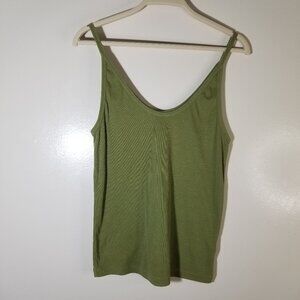 Universal Thread Olive Green Ribbed Tank Top -S